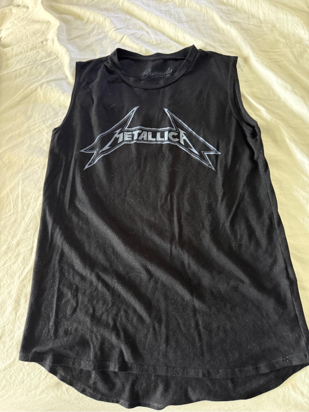 Metallica Black Sleeveless Graphic tank size medium